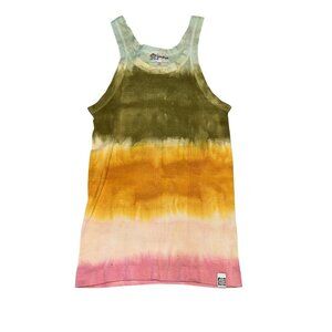 Picnic Picnicwear Green Orange Pink Tie Dye Tank Top Women's Size 34
